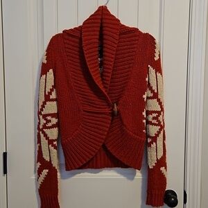 Red American Eagle Knit Sweater Size XS